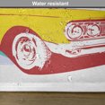 thumbnail image 6 of Ambesonne Vintage Place Mats Set of 4, Old Car Grunge Art, Standard Size, Yellow Turquoise, 6 of 6