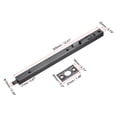 thumbnail image 2 of Flush Bolt, 12-inch Stainless Steel Security Door Guard Lever Action Latch Slide Lock Black, 2 of 6