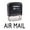Black, variant on Printtoo Self Inking AIR MAIL Rubber Stamp Office Stationary Stamp-Black