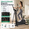 thumbnail image 5 of Funmily Heavy Duty Elliptical Machine for Home, 550 LBS Weight Capacity Magnetic Elliptical Trainer with 16 Resistance Levels, 3-Level Adjustable Pedals, Quiet Drive & LCD Monitor, 5 of 9