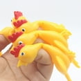 MOKINGTOP 3Pcs Rubber Chicken Flick Chicken Flying Chicken Flingers