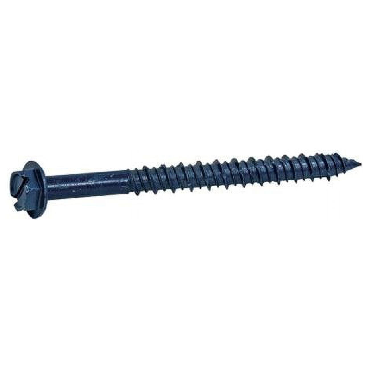 Grip-Rite 1/4 in. x 2-1/4 in. L Hex Drive Hex Washer Head Concrete Screws 1 lb. 100 pk