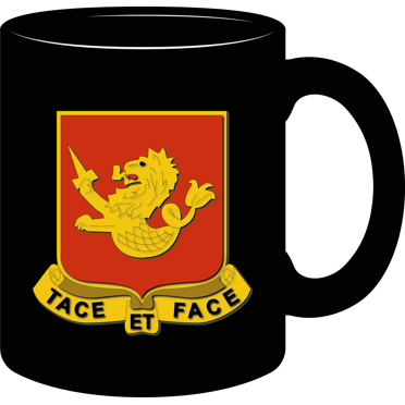 Black, 11 Oz,  Coffee Mug - 25th Artillery Regiment