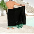 thumbnail image 2 of LA LEELA Men's Pareo Regular Swimsuits Sarong Long Swim Beach Wrap One Size Geometric, Turquoise Summer Vacation Aloha, 2 of 4