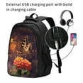 thumbnail image 2 of Daiia Butterfly Sitting on a Flower Pattern USB Charging Backpack for Men and Women, Anti-Theft Backpack,Travel Backpack,School Backpack,College Backpack,Laptop Backpack, 2 of 7