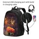 thumbnail image 2 of Balery Butterfly Sitting on a Flower Mochila con carga USB para hombre y mujer - Mochila impermeable y antirrobo para laptop con puerto USB para viajes, trabajo, 2 of 7