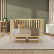 Dream On Me Synergy 5 in 1 Convertible Crib in Barnwood Natural, Greenguard Gold Certified