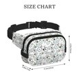 thumbnail image 4 of Fotbe Bicycle Cangurera Cuadrada con Estampado de Doble Capa, Bolsa de Cintura Ajustable Mini para Hombres y Mujeres, 4 of 9