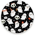 thumbnail image 2 of FREEAMG Halloween Motif Coasters for Drinks Set of 2, Absorbent Ceramic Drink Coaster with Cork Base for Wooden Coffee Table, Cool Housewarming Gift for Home Decor, 2 of 5