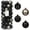 Black Grey, variant on Every Day is Christmas 50ct 57mm/ 2.24' Christmas Ornaments, Shatterproof Christmas Tree Ornaments Set, Christmas Balls Decoration (Green, Red, White)