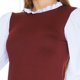 thumbnail image 4 of Blusa Doble Prenda Mujer Casual Formal Manga Larga Vino vino 3EG Incógnita 330630, 4 of 5
