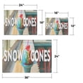 thumbnail image 3 of Snow Cones Vinyl Decal 12 Inch x 16 Inch Weatherproof Heavy-Duty Adhesive Backing | Sweet Treats, Carnival Favorites, Refreshing Snacks | Made in USA, 3 of 6