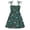style-01 Green, variant on Girls Summer Dresses Kids Baby Girls Casual Dress Toddler Smocking Dress Floral Print Sundress for Spring Summer 4T 5T (Black,4-5 Years)