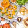 thumbnail image 3 of Vesteel Stainless Steel Baking Sheet, 12.5" x 9.75" x 1" Toaster Oven Cookie Tray Pan Set of 2, Dishwasher Safe, 3 of 7