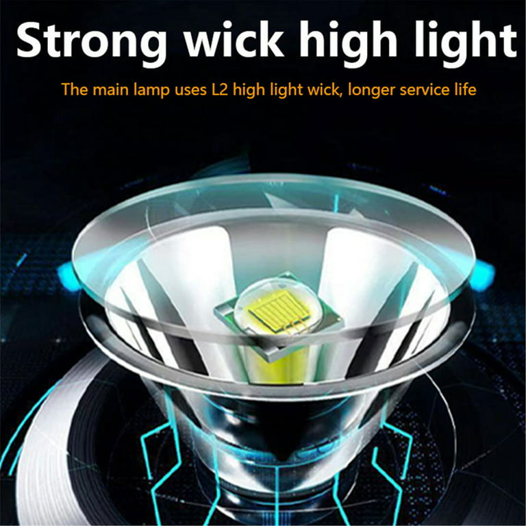 Elbourn LED Flashlight Lantern Super Bright Rechargeable 2 Pack
