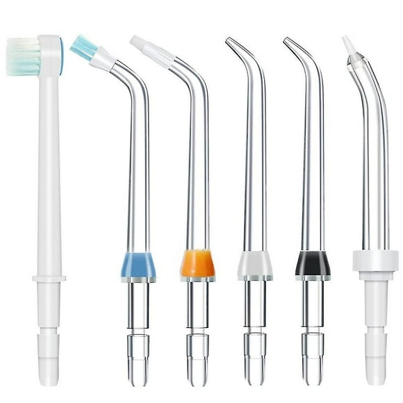 6pcs Replacement Tips For Waterpik Water Flosser Classic Jet Tips Waterpik' Replacement Parts Oral Irrigators Kit Set