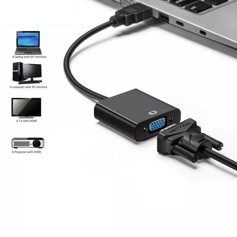 Male VGA Female Video Cable Cord Adapter PC Monitor 1080P - Walmart.com