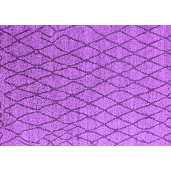 Ahgly Company Indoor Rectangle Oriental Purple Industrial Area Rugs, 6' x 9'