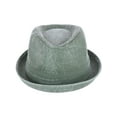 thumbnail image 2 of Epoch Hats Company  Washed Denim Cotton Fedora Hat (Men), 2 of 5