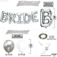 thumbnail image 2 of KatchOn, Silver Bride Balloons Set, 16 Inch - Big Pack of 23 | Silver Bachelorette Party Decorations | Bride Decorations | Bride Letter Balloons for Bridal Shower Decorations, 2 of 8