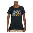 thumbnail image 2 of Wild Bobby, Colorful Softball Mom, Mother's Day, Women Graphic T-Shirt, Black, Small, 2 of 3