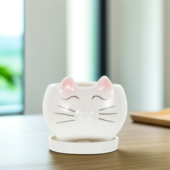 Masteelf  Cartoon Kitten Flower Pot Small Succulent Planter