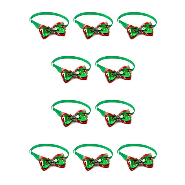 Collares para mascotas Methold Corbata para perros Multicolor Navidad VN088-5 10piezas