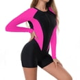 thumbnail image 3 of Bixock Tankini Swimsuits for Women,One Piece Swimsuits for Women,Swimsuits for Women Long Sleeve Protection Guard Zip Closure Surf Swimsuit Swimsuits, 3 of 6