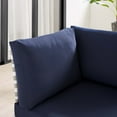 thumbnail image 5 of Modway Harmony Fabric Basket Weave Patio Corner Chair in Navy/Tan, 5 of 6