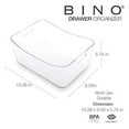thumbnail image 2 of BINO | Plastic Organizer Bins, Large - 4 Pack | THE SOHO COLLECTION | Multi-Use Organizer Bins | Pantry Organizer & Freezer Organizer Bins | Plastic Storage Containers | Bins for Home & Kitchen Org, 2 of 4
