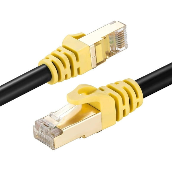 Câble Internet Cat 7, Câble Ethernet Extérieur Cat7, Câble de Raccordement de Câble Réseau Cat7 Robuste LDKCOK 26AWG