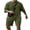 Military Green, variant on COOFANDY Men' Short Sleeve T Shirts and Shorts Set Beach Vacation 2 Piece Outfit Summer Lounge Sets Workout Matching Set