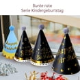 thumbnail image 4 of Sombreros De Fiesta Coloridos, Kit De Celebración Divertido De 12 Sombreros De Fiesta Conos para Fiestas De Cumpleaños Infantiles Y Manualidades De Bricolaje, Estilo 1, 4 of 5