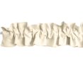 thumbnail image 2 of Solid Poplin Curtain Sleeve Topper Ivory, 2 of 2
