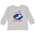 thumbnail image 3 of Inktastic Outer Space 3rd Birthday Boys or Girls Long Sleeve Toddler T-Shirt, 3 of 5