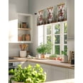 thumbnail image 6 of Piggy Sits on The Toilet Window Valance Curtain Funny Piggy Rod Pocket Short Curtain for Living Room, Bedroom & Kitchen Window Decor 42x18in, 6 of 8