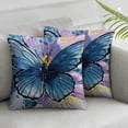 thumbnail image 3 of PIKWEEK  Butterfly Farmhouse Throw Pillow Covers, Wild Butterflies Set of 2 Cushion Case Pillow Cover for Bed  Couch Square Throw Pillowcases for Men Women Multiple specifications&nbsp; White, 3 of 7