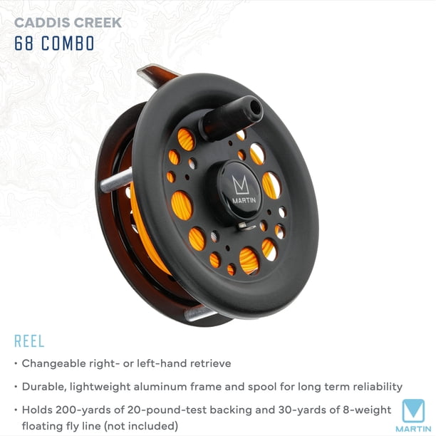 caddis creek fly reel Martin Caddis Creek Fly Fishing Combo - 6/8 - 9' 2-piece 78 Wt. Rod