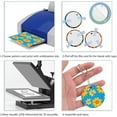 thumbnail image 6 of 120 Pieces Round Sublimation Keychain Blanks Double Side Heat Transfer MDF Key Rings Blank Board Chain, 6 of 7