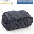 thumbnail image 3 of Manta con Peso Topcee King Size 9 kg (80x87 cm) Gris Minky, 3 of 6