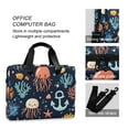 thumbnail image 4 of FORMRS 16" Laptop Bag Carrying Sleeve Case with Handle Travel Shoulder Briefcase, Red Jellyfish, 4 of 8