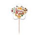 thumbnail image 1 of Letonia amor corazon Landscap bandera nacional Selección de pastelitos Star lable Flag en palillos de dientes, 1 of 3