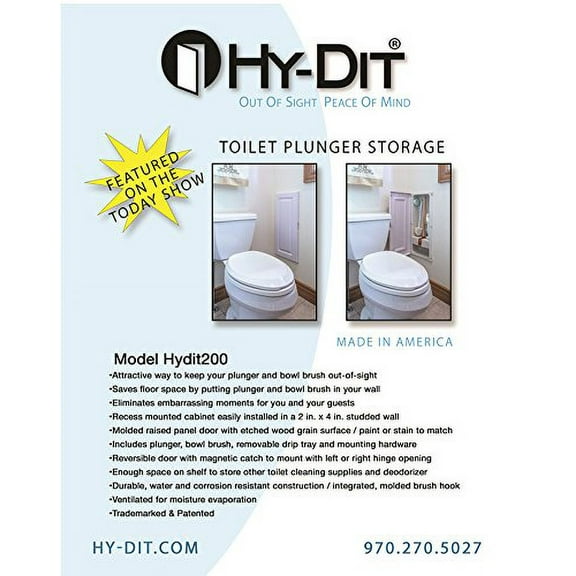 200, Toilet Plunger Storage kit.