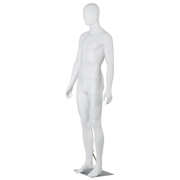 XiHuaZhaoChen Full Body Retail Mannequin Sewing Mannequin Male Torso Detachable Stand Head Arm Rotation Metal Base for Display Clothing