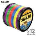 thumbnail image 2 of SIECHI 12 Strands Fishing Line 300M 500M 1000M Braided PE Strong Wire Multifilament Durable Sea Saltwater Japan Wire Gray Mainline, 2 of 6