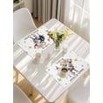 thumbnail image 5 of Spring Pig Placemats Set of 4, Butterfly Botanical Floral Summer Placemats for Dining Table, Place Mats for Kitchen Tabletop, Waterproof Wipeable Dining Table Mats Set, 5 of 9