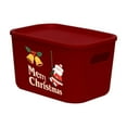 thumbnail image 2 of HOARBOEG Christmas Snacks Sundries Storage Box Desktop Cosmetics Toys Snacks Storage Basket Living Room Home Storage Box, 2 of 6
