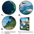 thumbnail image 3 of Designart "Beach Photo Calm Tidepools II" Nautical & Beach Floater Framed Wall Decor, 3 of 7