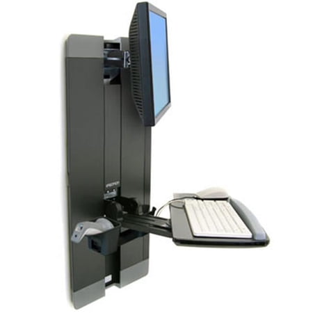 UPC: 0698833015300 | Ergotron Styleview Vertical Lift Patient Room – Black –