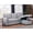 Light Gray, variant on Linen Sectional Sofa with Pull - out and Chaise / Comfortable Sleeper for Overnight Guests
